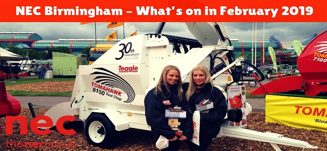 NEC Birmingham – What’s On In February 2019
