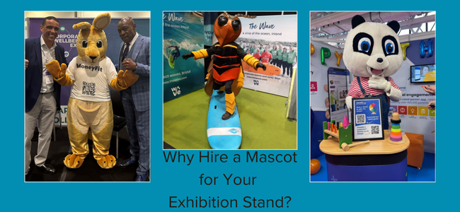 Hire Mascots for Exhibition Stand